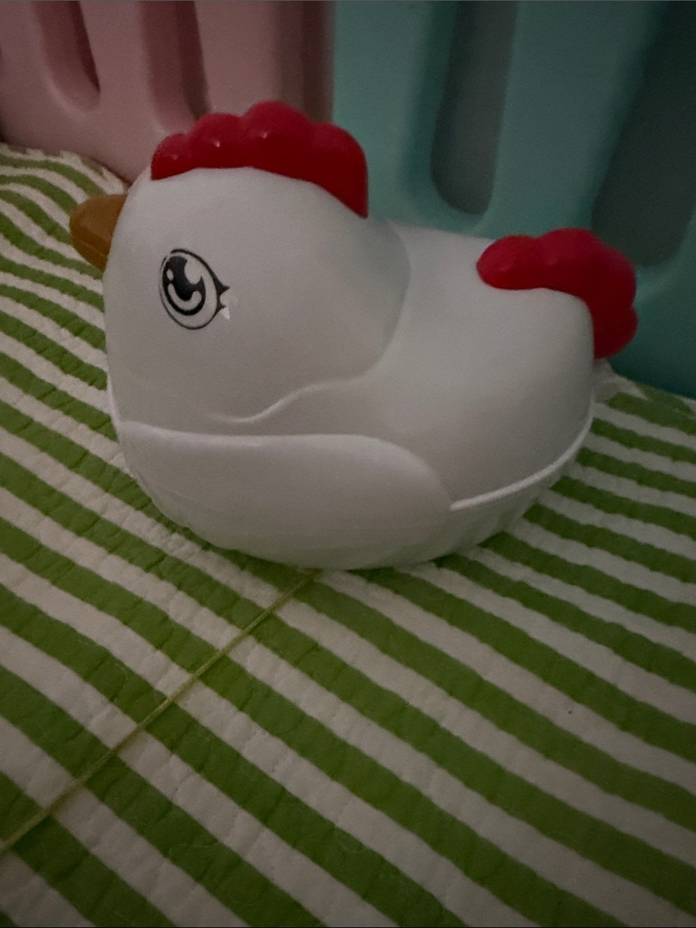 White and Red Chicken Bird Toy - Brand Unspecified
